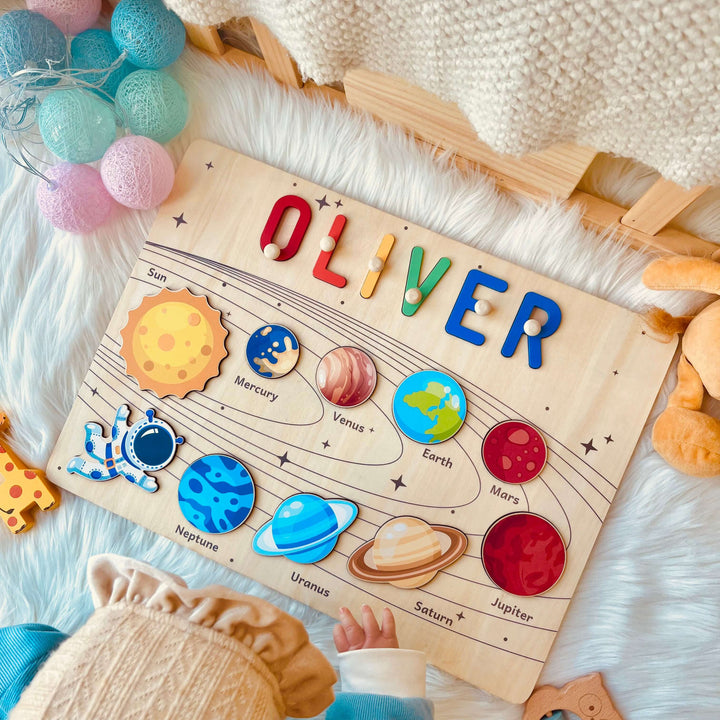 Personalisiertes Planeten Namen Puzzle
