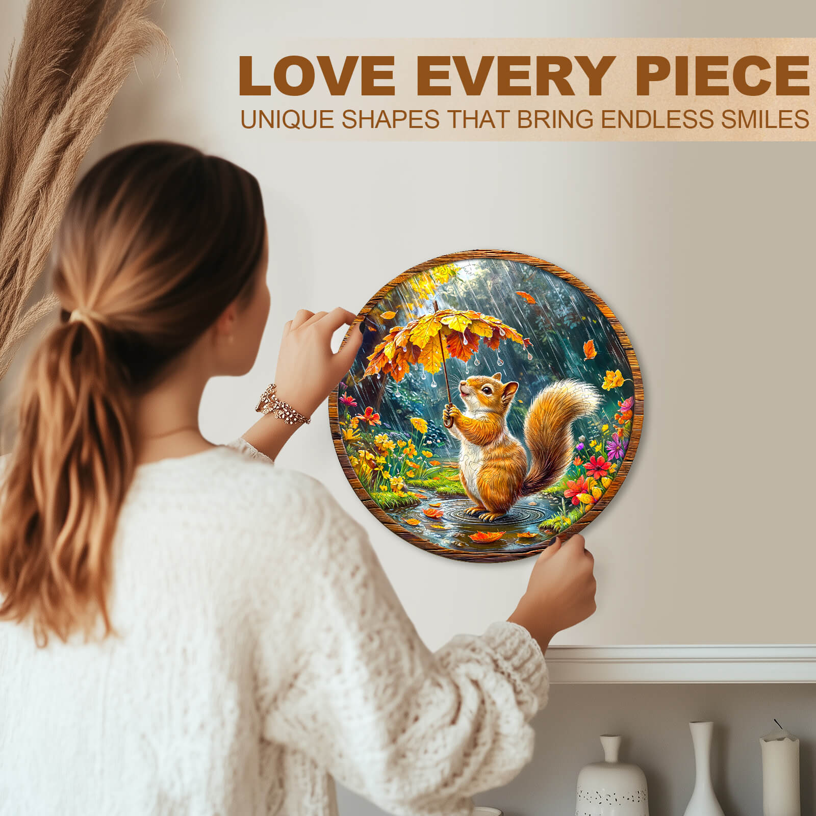 Squirrel Dreams Wooden Jigsaw Puzzle