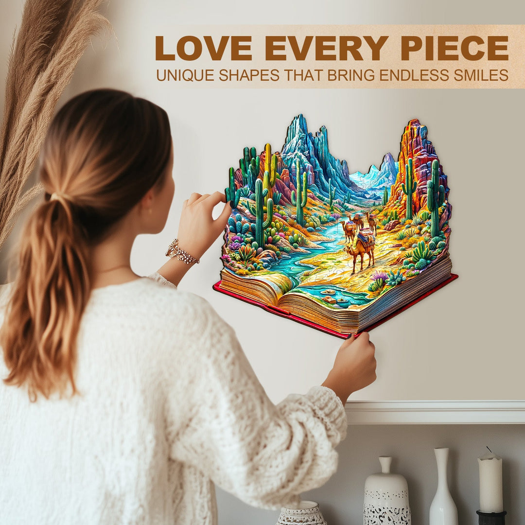 Bunte Wildnis Holzpuzzle