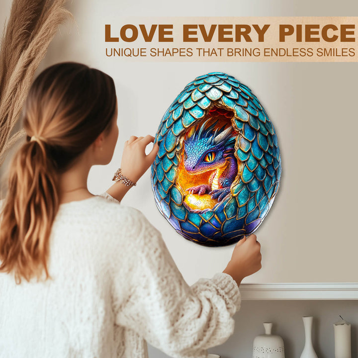 Drachen-Wiedergeburt-3 Holzpuzzle