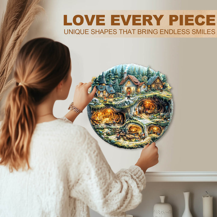 Kobold-Haus Holzpuzzle