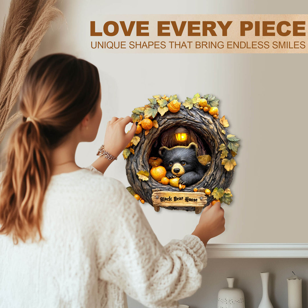 Orange Bear Holzpuzzle