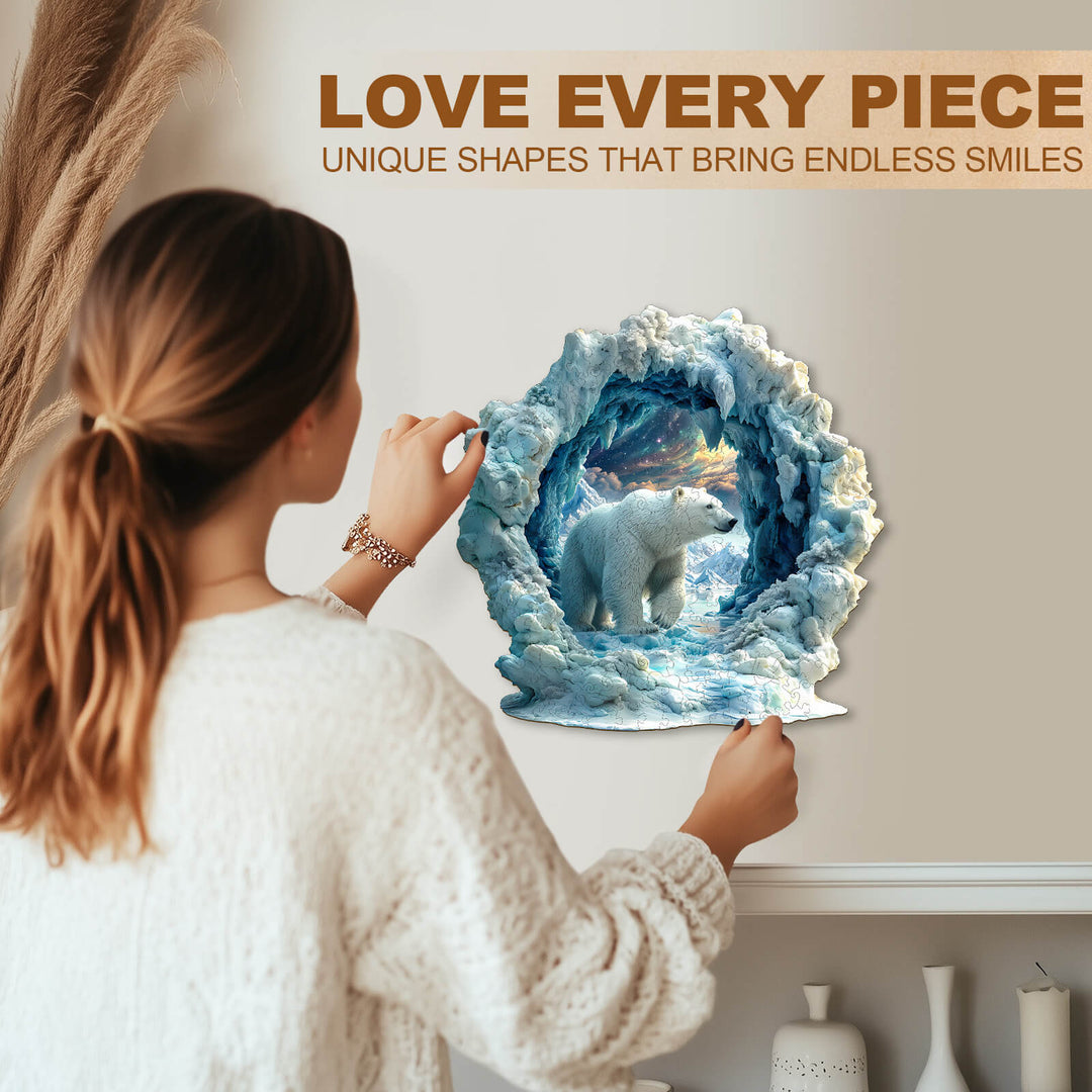 Arktische Pracht 3D-Holzpuzzle