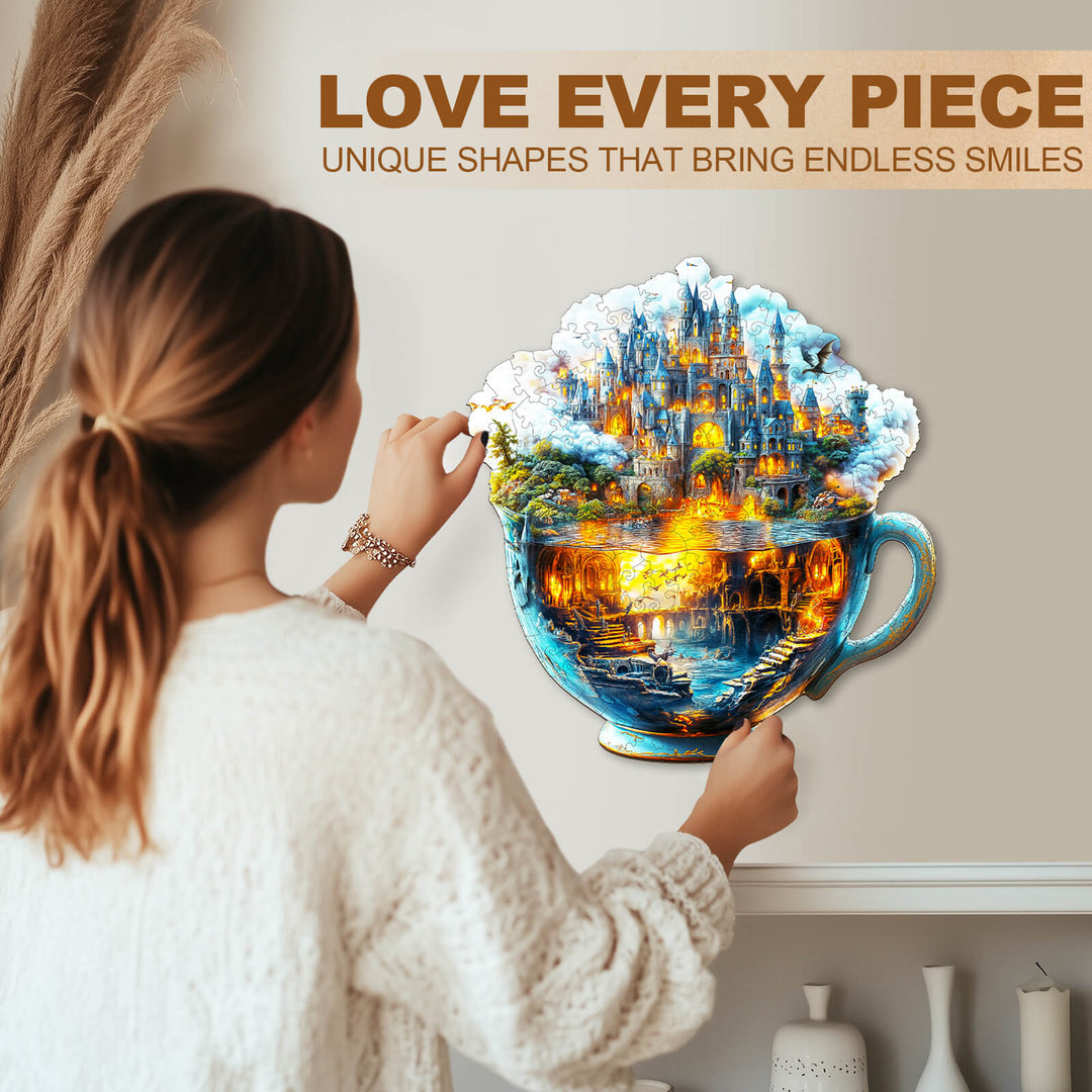 Magische Tasse Modell 1 Holzpuzzle