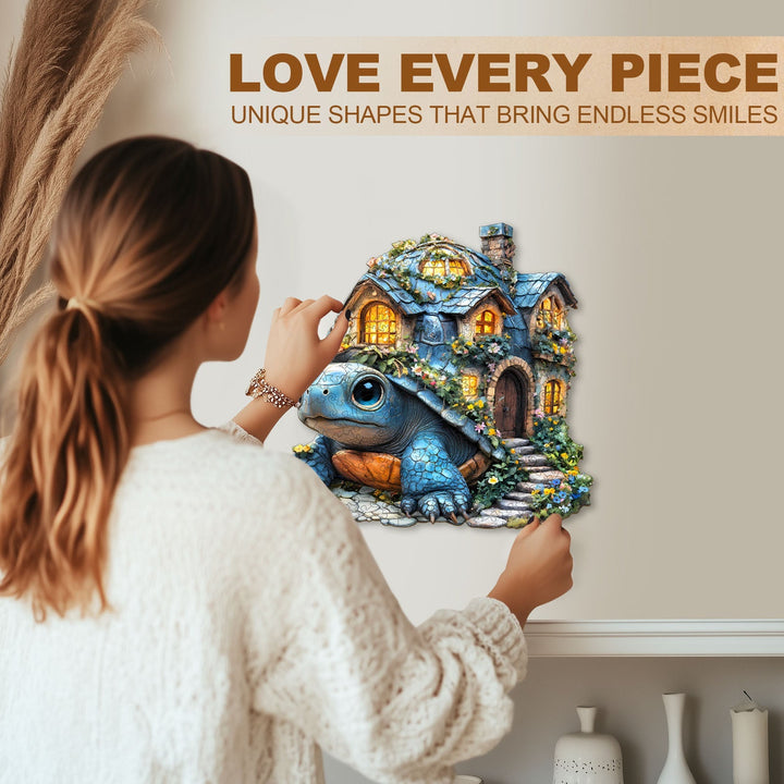 Schildkröten-Haus Holzpuzzle