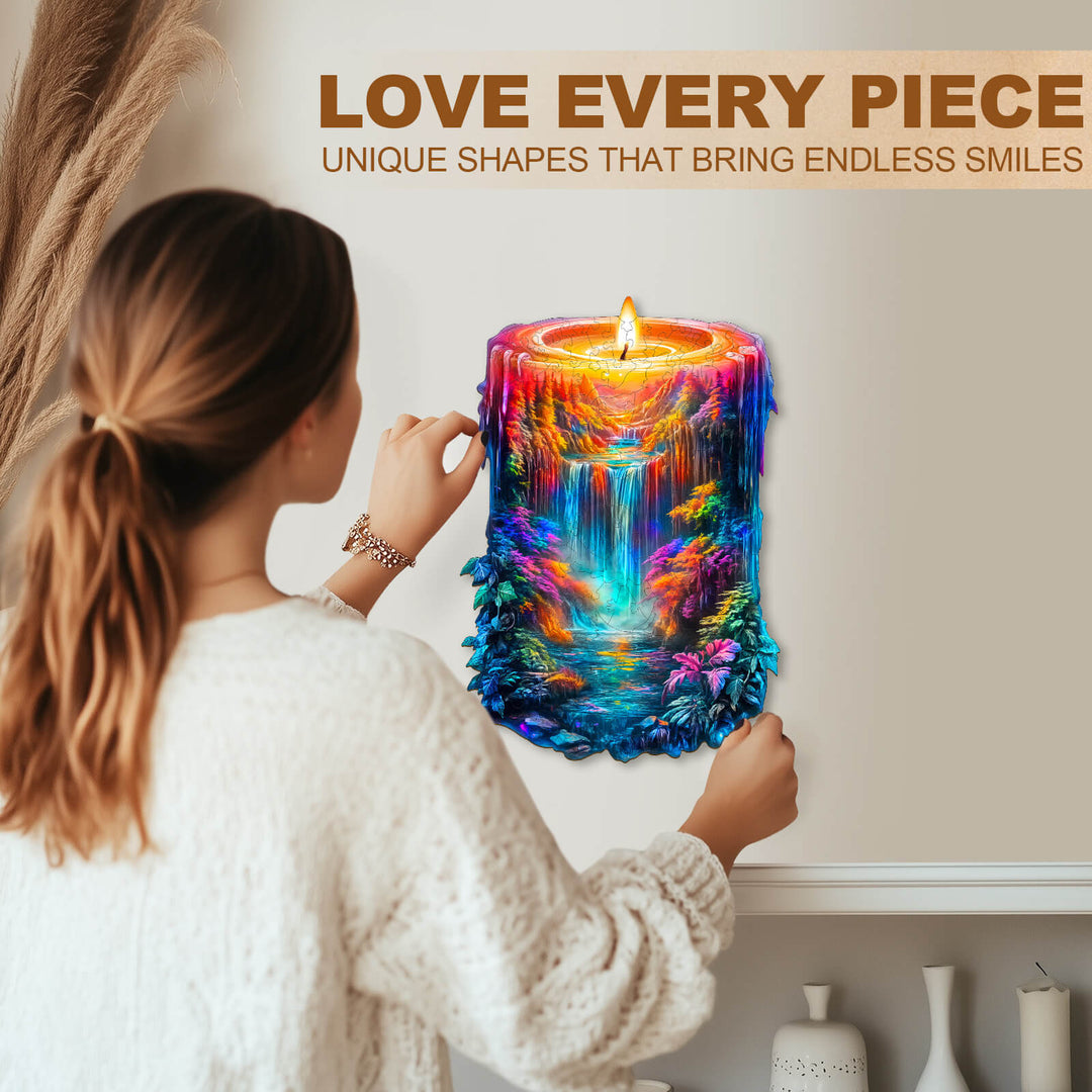 Enchanted Flame Wooden Jigsaw Puzzle