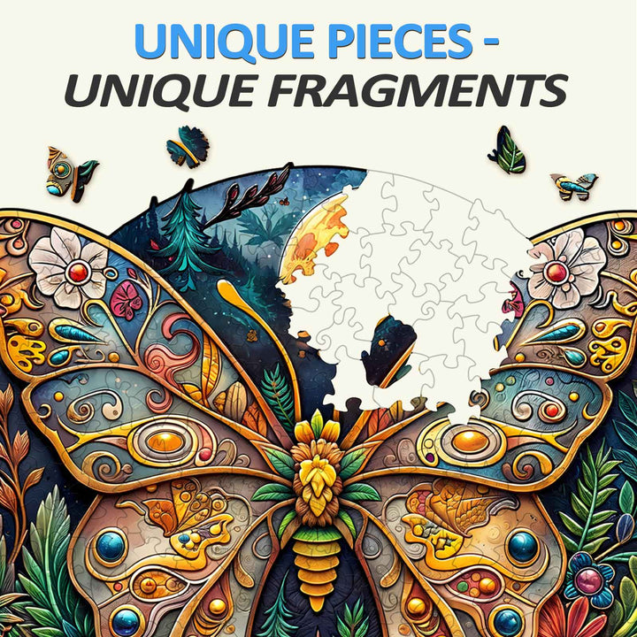 Ancient Butterfly-1 Wooden Jigsaw Puzzle - By Woodbests