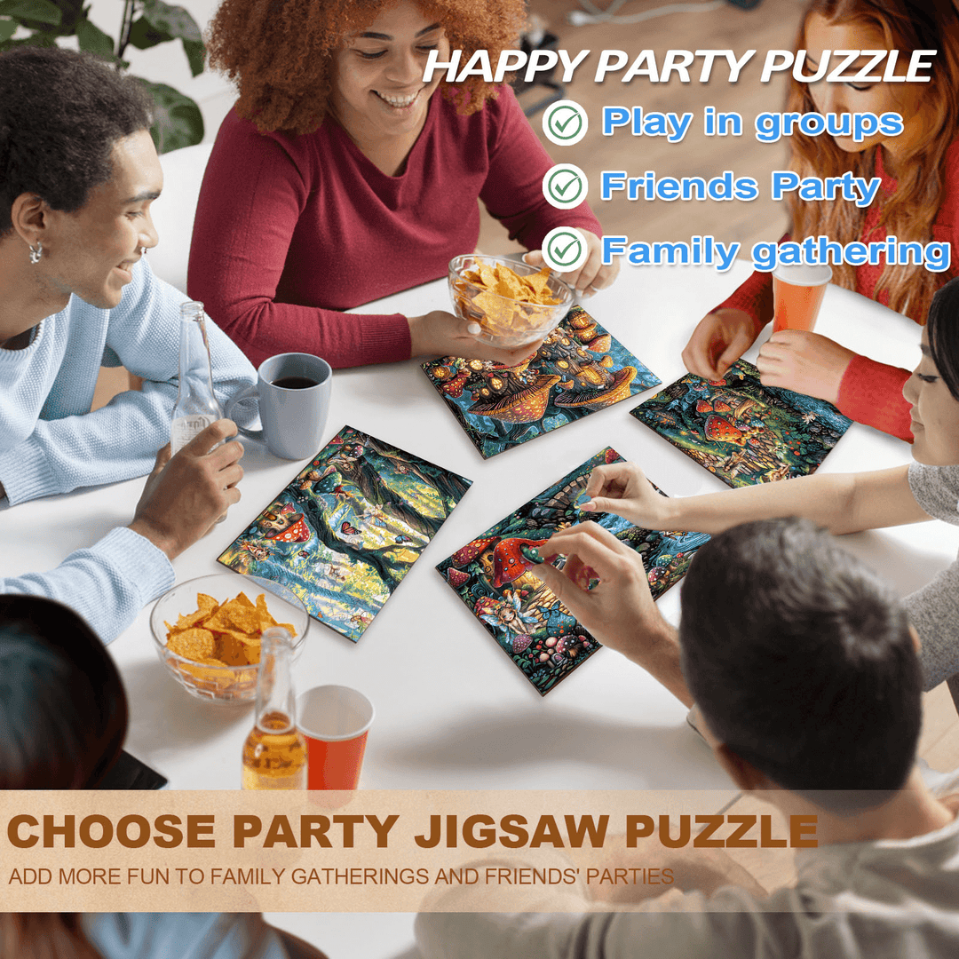 Party Puzzle-Feen-Dorf
